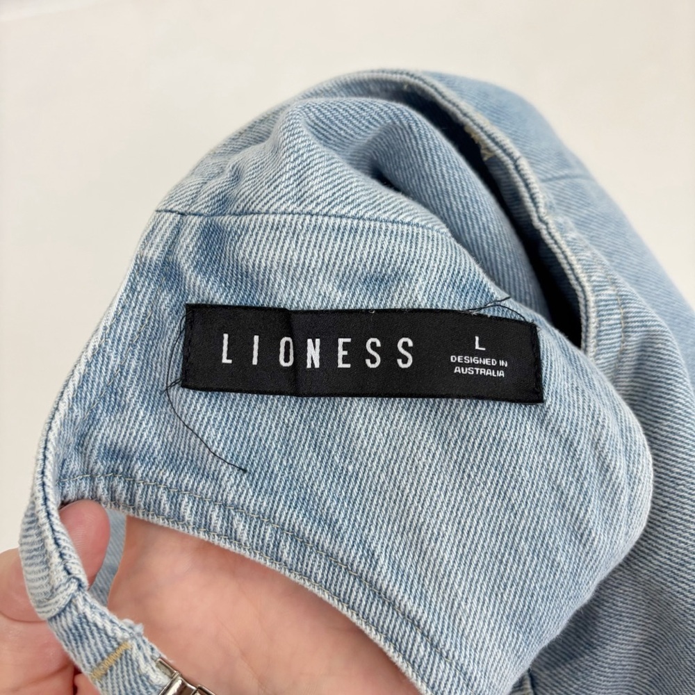 LIONESS Countryside Top in Classic Denim Size L - Picture 11 of 14